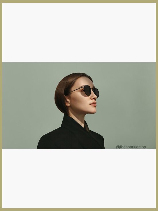 Round Polygon Metal Polarized Sunglasses Retro Classic Vintage